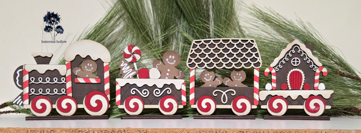 DIY Kit - Gingerbread Train Set