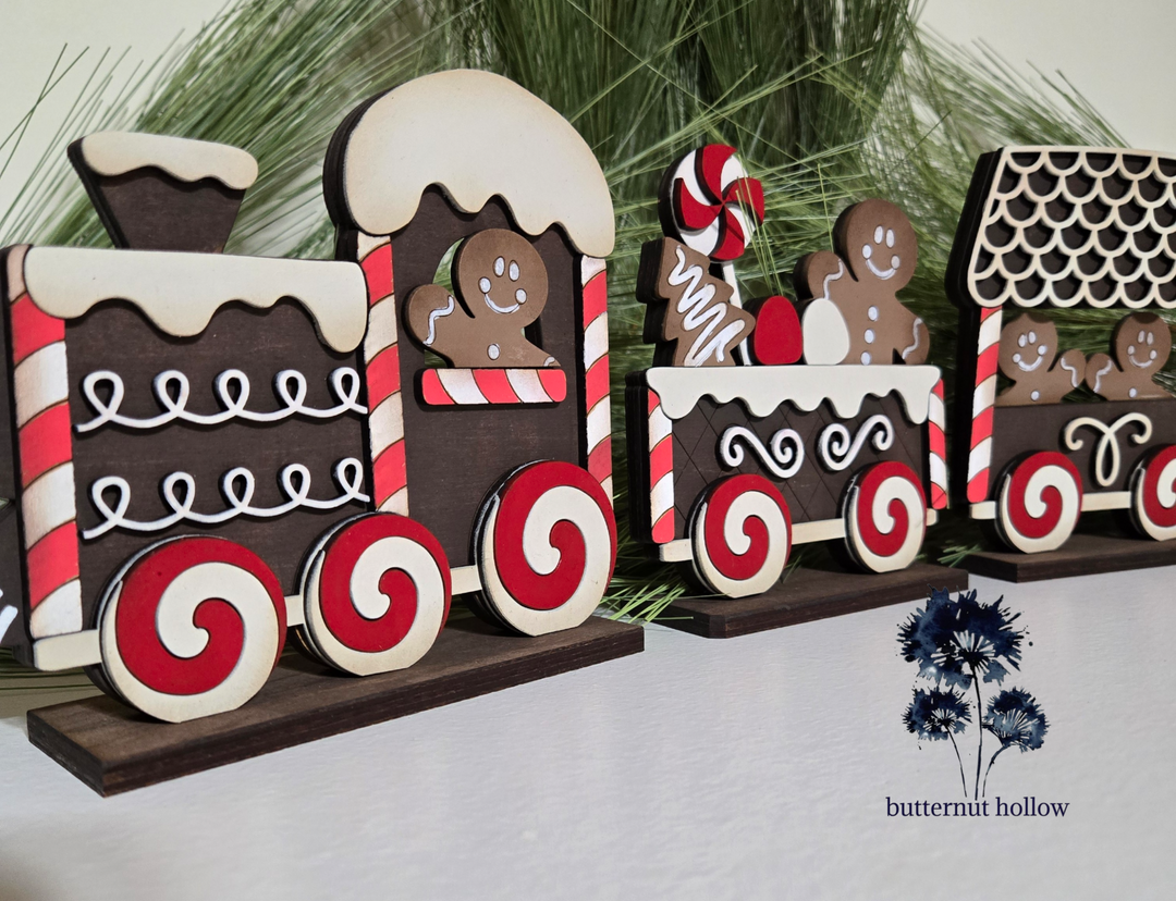 DIY Kit - Gingerbread Train Set