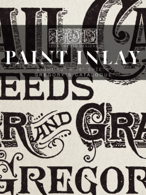 IOD Designs Paint Inlay - Gregory's Catalogue 12" x 16" Pad