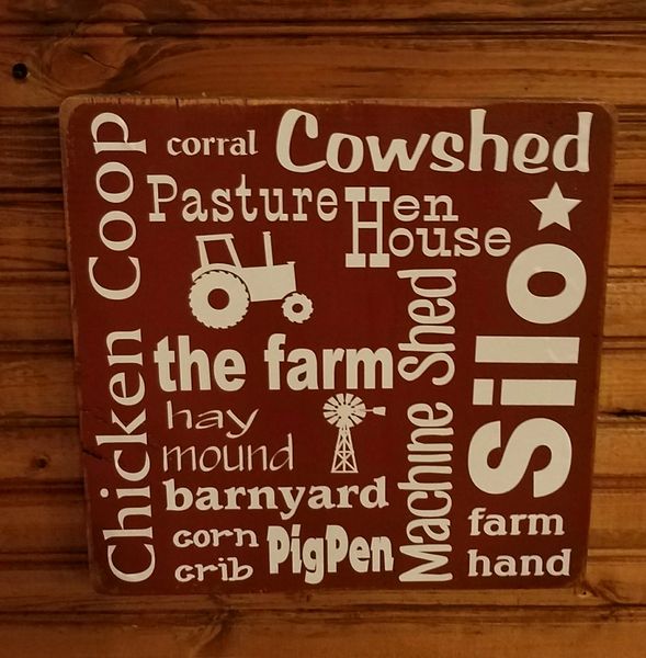 Wood Signs - The Farm